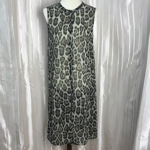 ZARA Tank Dress Leopard Print Tank Dress